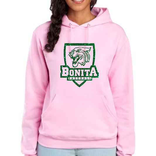 Bearcat Shield Sparkle Hoodie (Customization available.)